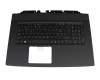 LV5P_A50BRL original Acer keyboard incl. topcase SF (swiss-french) black/black with backlight