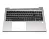 M07493-041 original HP keyboard incl. topcase DE (german) black/black with mouse-stick