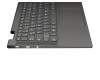 NBX0001QF10 original Lenovo keyboard incl. topcase DE (german) grey/grey with backlight