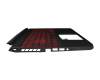 NSK-RAQHBC 0AG original Acer keyboard incl. topcase DE (german) black/red/black with backlight