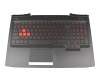 NSK-XG0BQ original HP keyboard incl. topcase DE (german) black/black with backlight