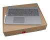 PC5CP-GR original Lenovo keyboard incl. topcase DE (german) dark grey/silver