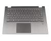 PK09000J0E0 original Lenovo keyboard incl. topcase DE (german) grey/grey with backlight