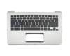 PK1316W223S original Compal keyboard incl. topcase DE (german) black/silver