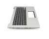 PK1316W223S original Compal keyboard incl. topcase DE (german) black/silver