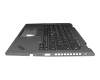 PK131L21B10 original Lenovo keyboard incl. topcase UK (english) black/grey with backlight and mouse-stick