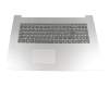 PK1329A3A19 original Compal keyboard incl. topcase DE (german) grey/silver