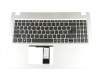 PK132CE3B11 original Acer keyboard incl. topcase DE (german) black/silver