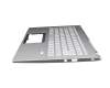 PK1334G1G13 original Acer keyboard incl. topcase DE (german) silver/silver with backlight