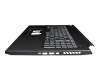 PK133BK1A13 original Acer keyboard incl. topcase DE (german) black/black with backlight