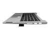 S000193 original Lenovo keyboard incl. topcase DE (german) grey/grey with backlight