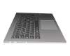 SM10N19275 original Lenovo keyboard incl. topcase DE (german) grey/silver with backlight