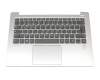 SN20Q40661 original Lenovo keyboard incl. topcase DE (german) grey/silver with backlight (fingerprint)