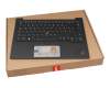 SN20Z77397-01 original Lenovo keyboard incl. topcase DE (german) black/black with backlight and mouse-stick