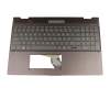 SN6172BL original HP keyboard incl. topcase DE (german) anthracite/grey with backlight