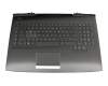 SP5CD9425FWB original HP keyboard incl. topcase DE (german) black/black with backlight