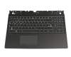 V160420JK1-GR original Sunrex keyboard incl. topcase DE (german) black/black with backlight