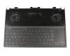 V161162FK1 GR original Sunrex keyboard incl. topcase DE (german) black/black with backlight