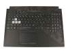 V170162FE1 GR original Sunrex keyboard incl. topcase DE (german) black/black with backlight